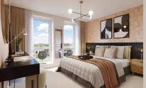 Apartment at Canalside Quarter Bedroom Room CGI