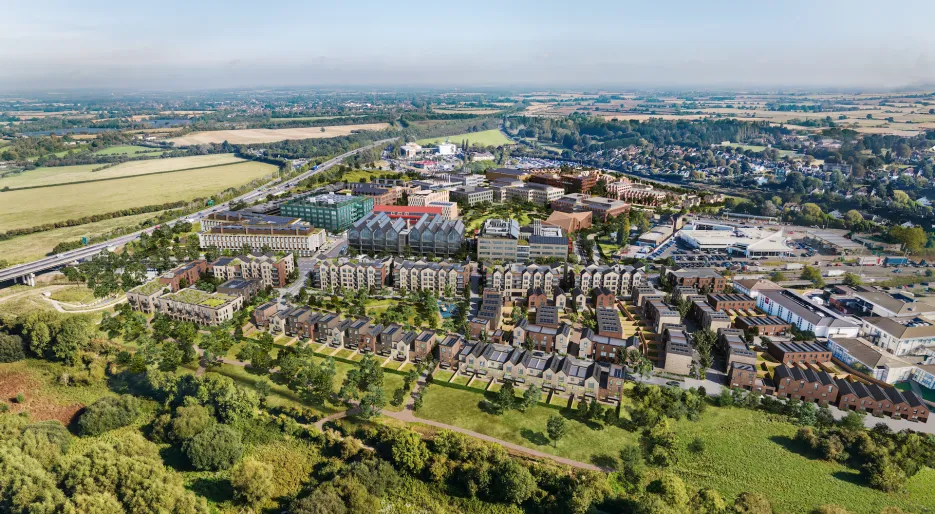 Canalside Quarter Aerial Development View