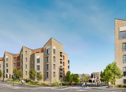 Oxford North Marketing View 2 Apartment blocks 3 