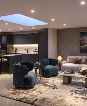 The Clifton Collection,  Regency Mews Kitchen, Dining, Living CGI